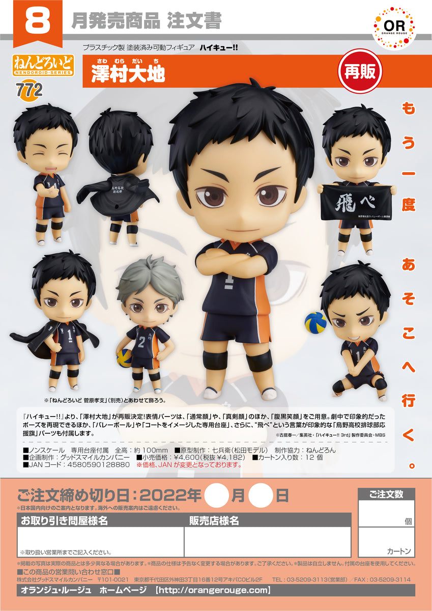 ORANGE ROUGE - No.772 黏土人澤村大地Action Figure【售完】