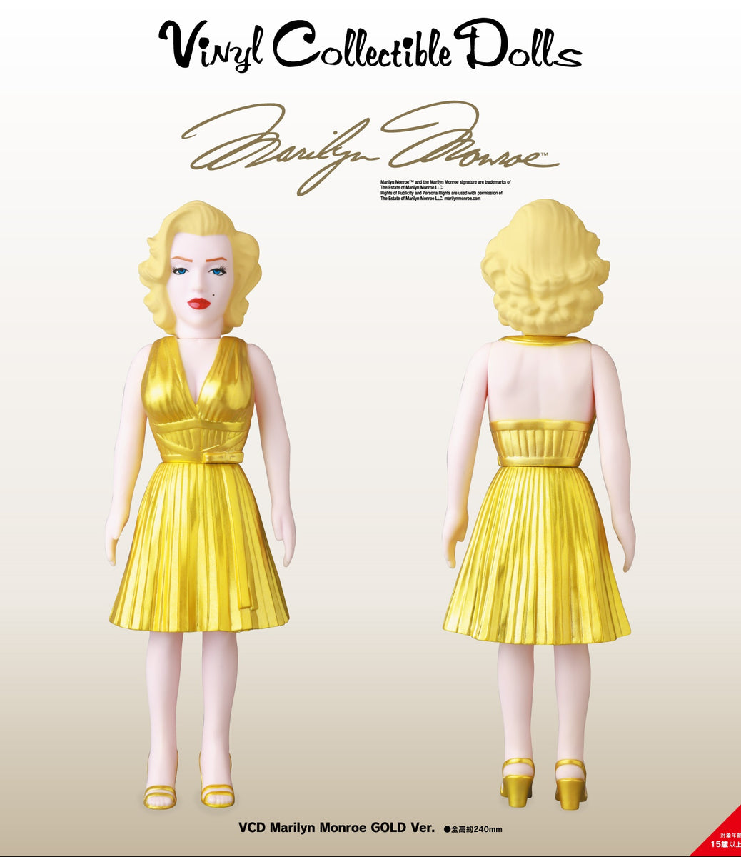 メディコム Medicom VCD Marilyn Monroe Gold Ver. Figure (gold)