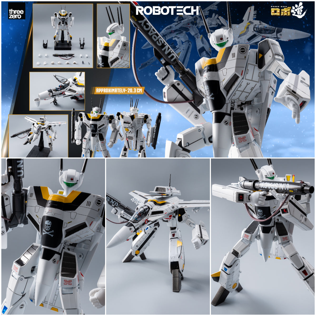 Threezero - ROBO-DOU ROBOTECH VF‐1S Veritech (Roy Fokker) (48952508120