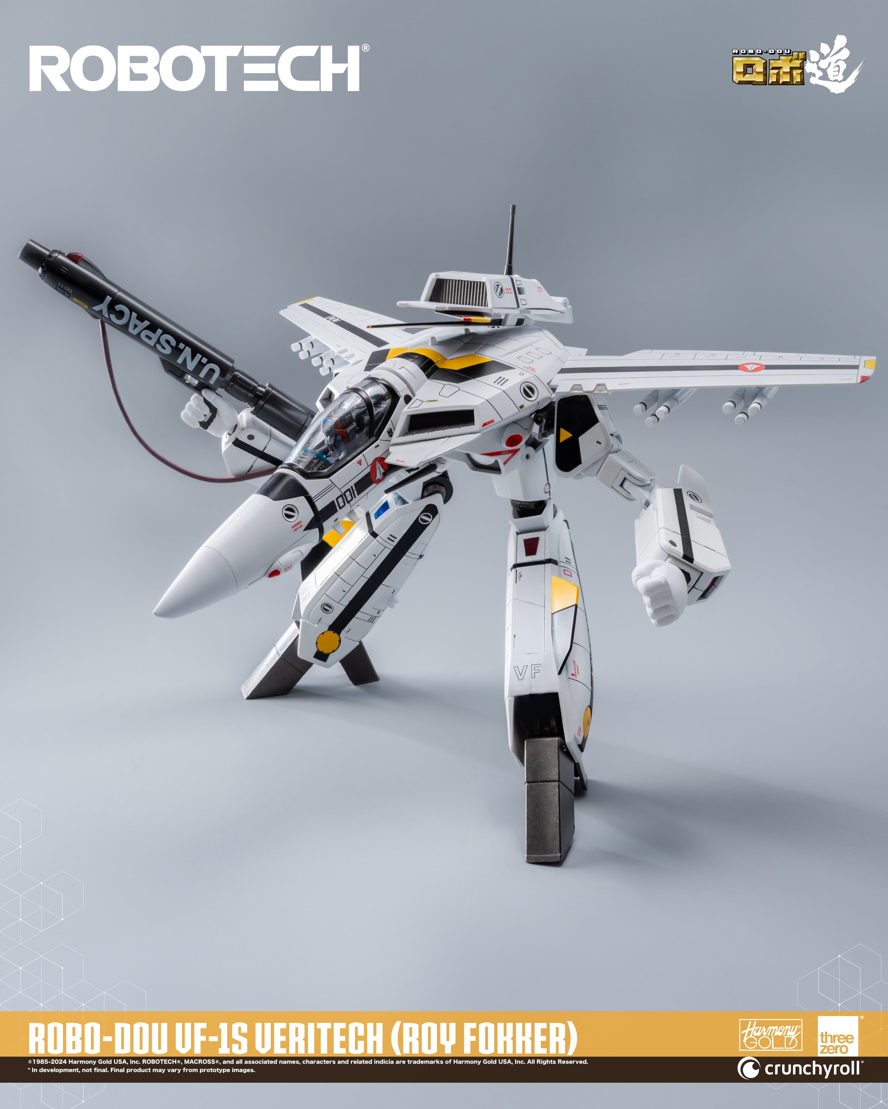 Veritech Model Kit Threezero - ROBO-DOU ROBOTECH VF‐1S Veritech (Roy Fokker) (48952508120