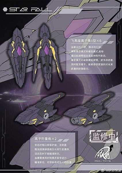 預訂日期至09-Jan-25】鐵創模型IRON TOYS - TC-03 STAR FALL 星墜1/100合金骨架組裝模型(附初回特 預訂日期至09-Jan-25】鐵創模型IRON TOYS - TC-03 STAR FALL 星墜1/100合金骨架組裝模型(附初回特