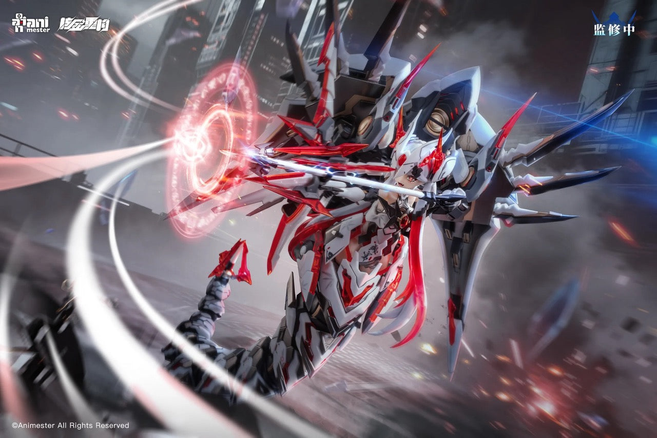 大漫匠Animester - 核金重構- 1/12「紫微星·白」白蛇機娘拼裝可動模型