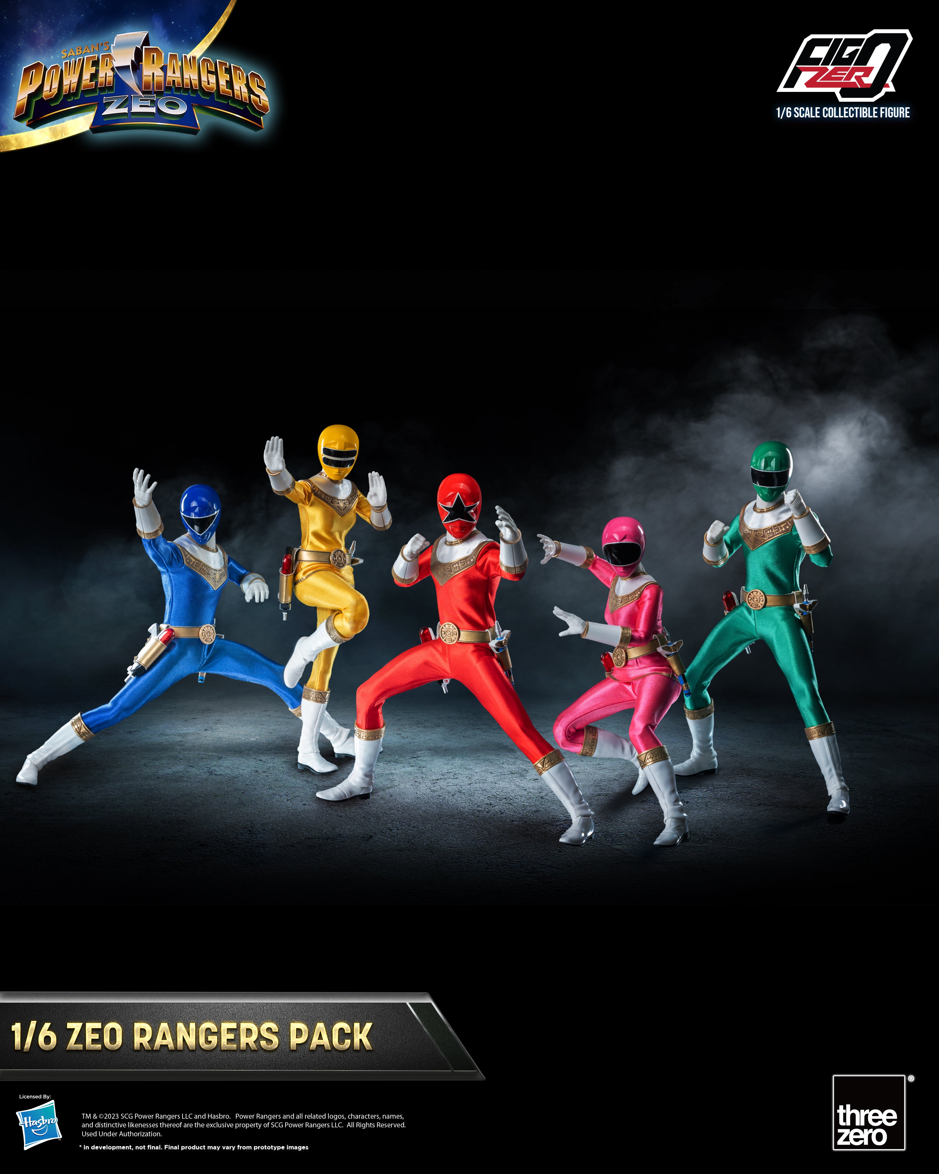 Zeo Rangers Tri 【預訂日期至11-Mar-24】Threezero - Power Rangers Zeo - FigZero 1-6 Zeo Ranger
