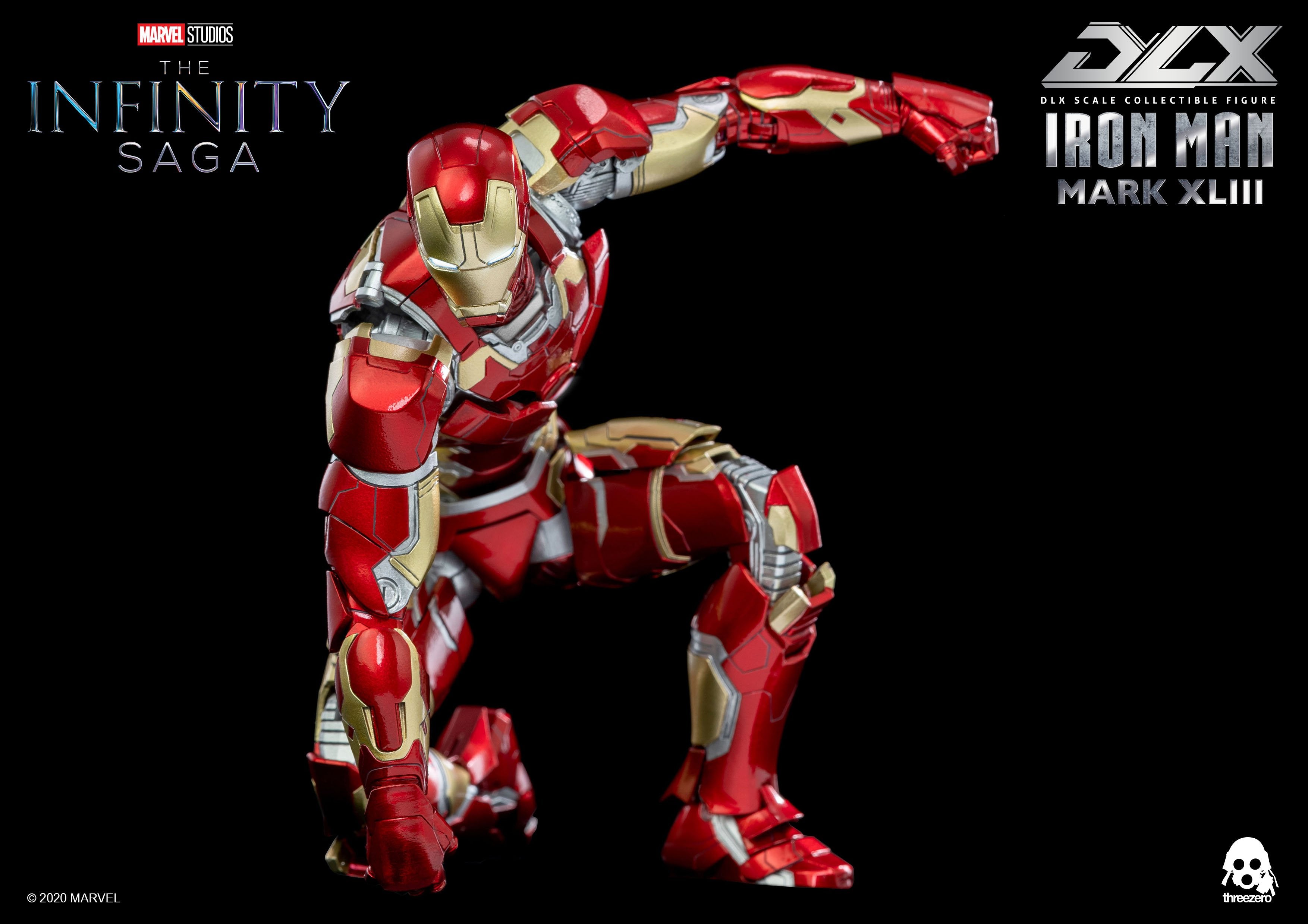 Threezero Marvel DLX 1/12 Iron Man Mark 43 Action Figure【現貨】