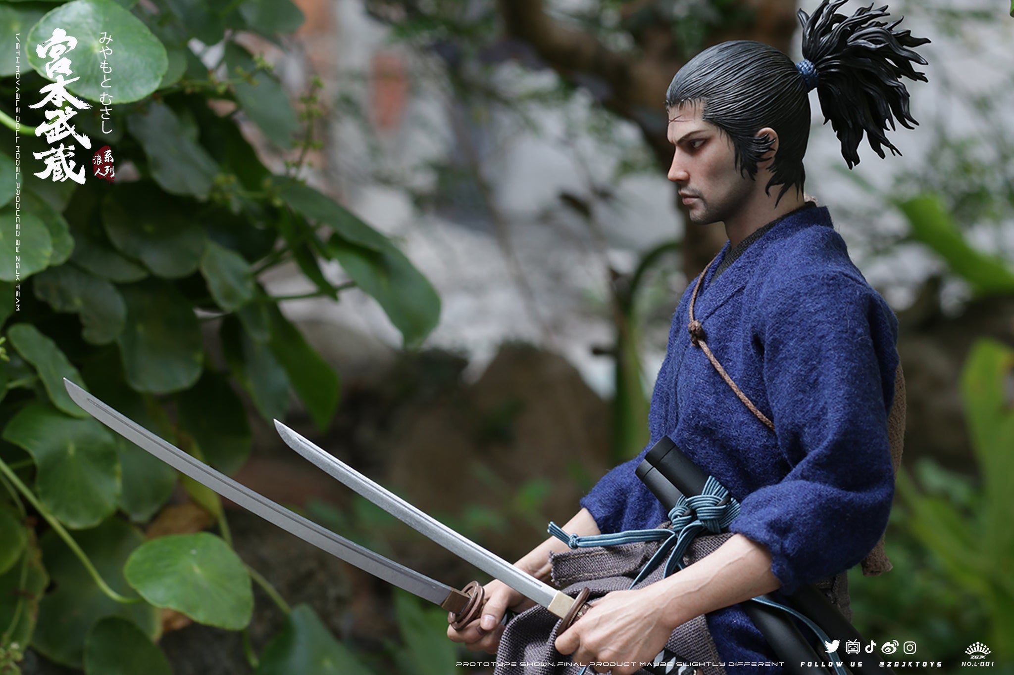 預訂日期至28-Mar-22】ZGJKTOYS 1/6 Musashi Miyamoto L-001 Action Figure