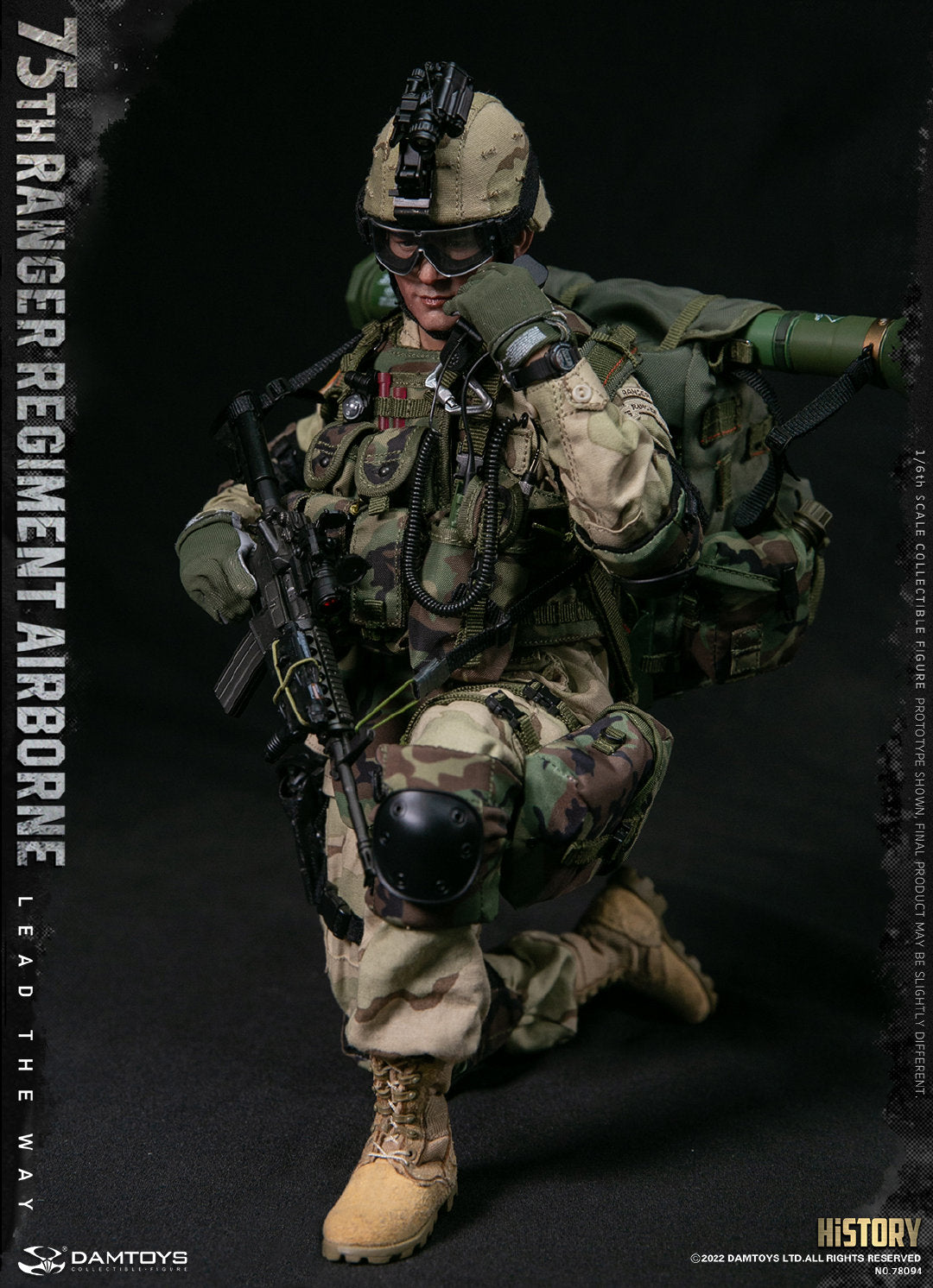 75th Rrc Kit 【預訂日期至11-Nov-22】DAMTOYS - 1/6 75th RANGER REGIMENT AIRBORNE 78094 (697