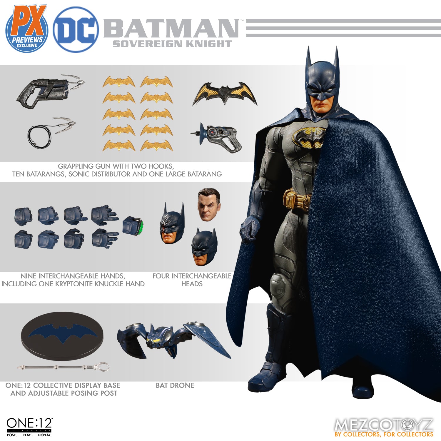 Mezco Batman Two-Face One:12 Collective Action Figure 並行輸入品