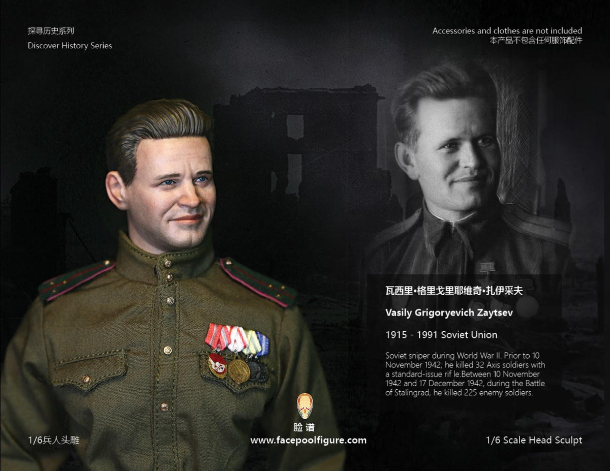 【已截訂】FacepoolFigure 1/6 Discover History Series Head Sculpture,Vasily