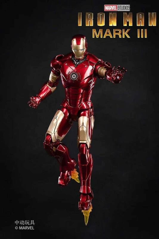 已截訂】(中動玩具)ZD Toys Iron Man MK-III Light up Ver. Action