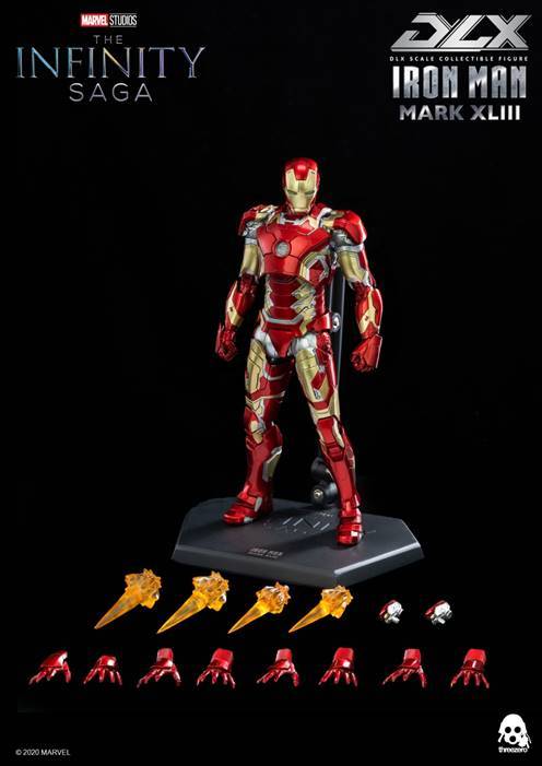 Threezero Marvel DLX 1/12 Iron Man Mark 43 Action Figure【現貨 