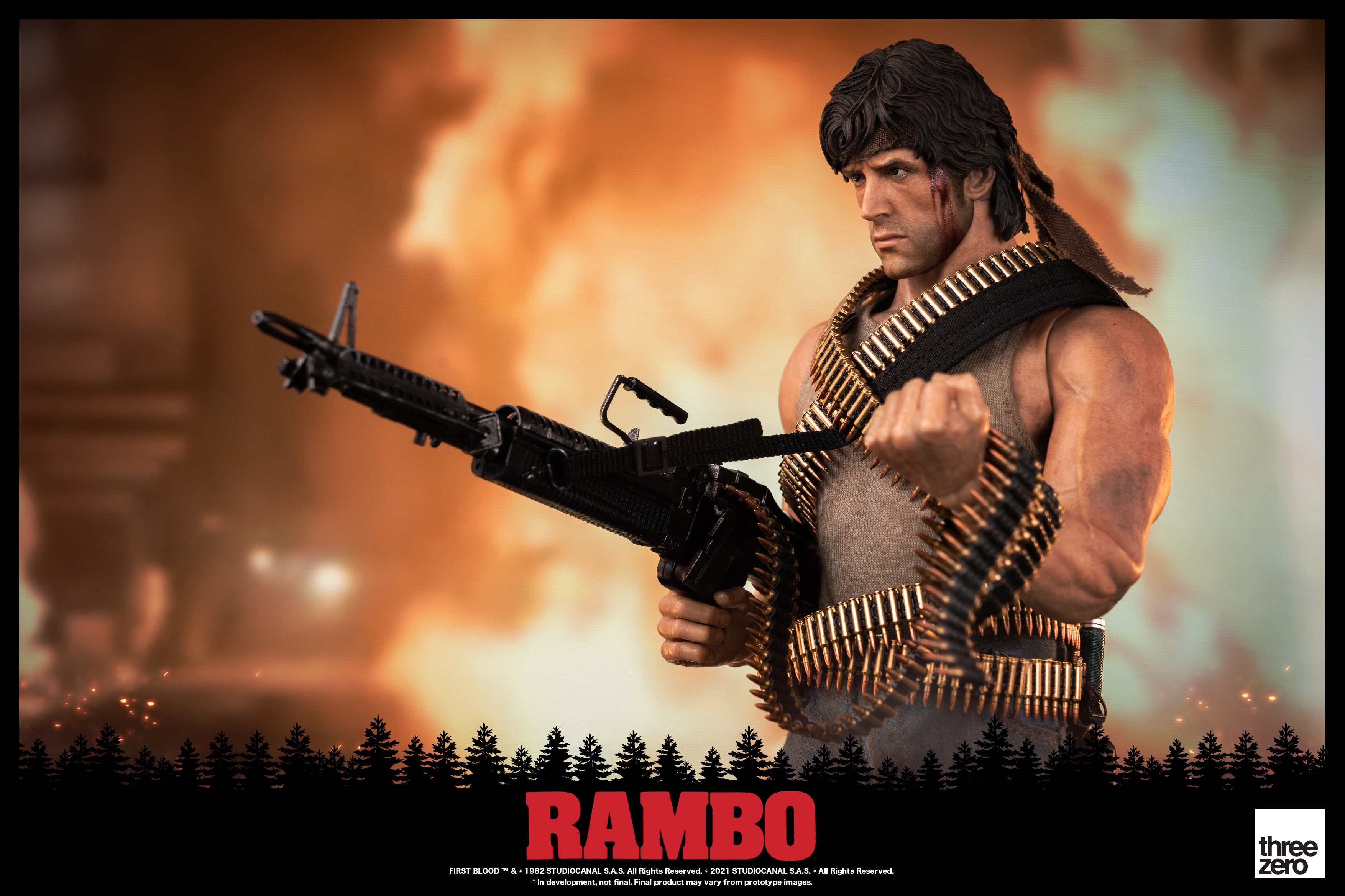 Three Zero Rambo Display Threezero Rambo First Blood – 16 John Rambo Action Figure【售完】